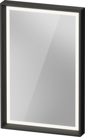 Specchio, OC72200H6H60000 Rovere nero massello opaco