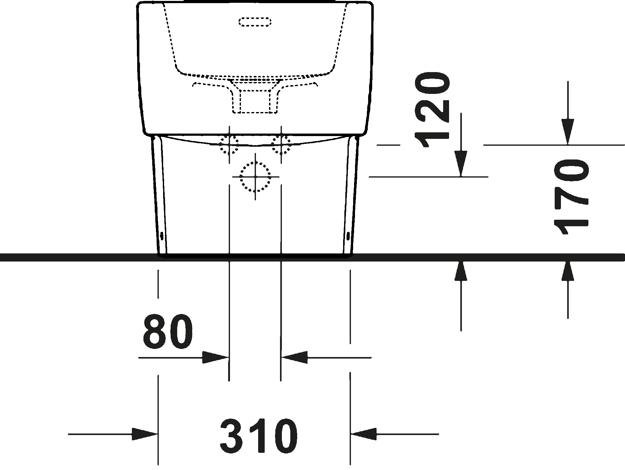 Floorstanding bidet, 272610
