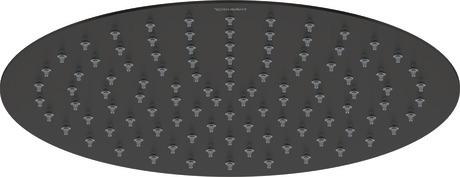 Showerhead 1jet 300, UV0660020046 Round, Diameter of showerhead: 300 mm, Flow rate (3 bar): 25,5 l/min, Black Matt