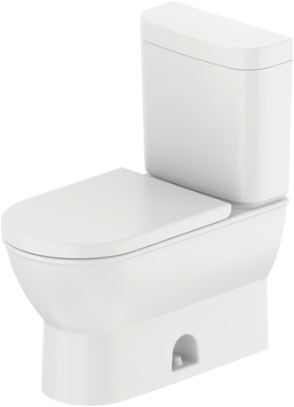 Two Piece Toilet, D2102620 Article No.: 2126012000, 09312100U3, White High Gloss