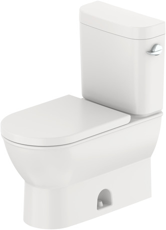 Two Piece Toilet, D2102700 Article No.: 2126010000, 09312200U4, White High Gloss, Flush water quantity: 1.28 gal