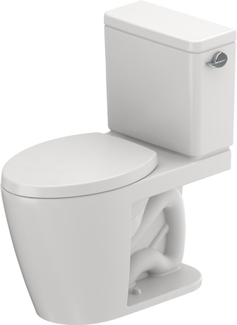 Two Piece Toilet, D40316AA Set items: Toilet Tank, Toilet Bowl, Article No.: 09442100U4, 205001AA00, Coating, White High Gloss, Siphonic, Flushing rim: rimless, Outlet vertical, Flush water quantity: 1.28 gal, n/a, Single Flush, Water connection position: Bottom left