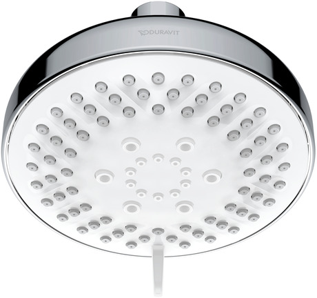 Showerhead, UV0660024U05 Flow rate: 1.75 gal/min, Chrome, White High Gloss