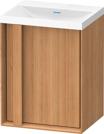 Set c-shaped sospeso, OC4554NH5H50000 Rovere naturale massello opaco Legno massello, Articoli inclusi nel set: Lavamani c-shaped, Colore ceramica: Bianco satinato, Numero dei fori rubinetteria: 0, Maniglia Rovere naturale massello, Troppopieno: No, Bordo per la rubinetteria: Sì, Incl. piletta a scarico libero, Incl. tappo in DuroCast, Incl. rubinetteria: No