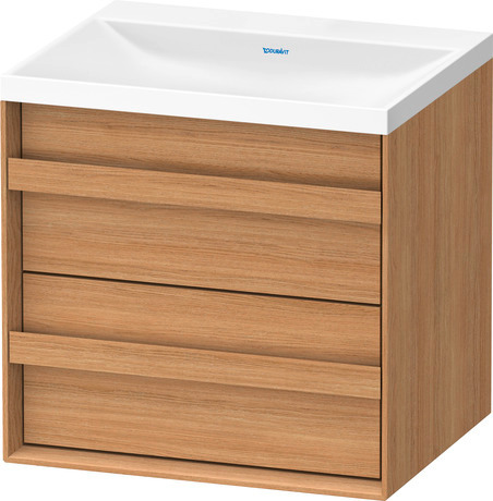 Set c-shaped sospeso, OC4555NH5H50000 Rovere naturale massello opaco Legno massello, Articoli inclusi nel set: Lavabo c-shaped, Colore ceramica: Bianco satinato, Numero dei fori rubinetteria: 0, Maniglia Rovere naturale massello, Troppopieno: No, Bordo per la rubinetteria: Sì, Incl. piletta a scarico libero, Incl. tappo in DuroCast, Incl. rubinetteria: No