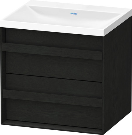 Set c-shaped sospeso, OC4555NH6H60000 Rovere nero massello opaco Legno massello, Articoli inclusi nel set: Lavabo c-shaped, Colore ceramica: Bianco satinato, Numero dei fori rubinetteria: 0, Maniglia Rovere nero massello, Troppopieno: No, Bordo per la rubinetteria: Sì, Incl. piletta a scarico libero, Incl. tappo in DuroCast, Incl. rubinetteria: No