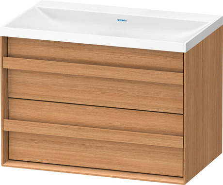 Set c-shaped sospeso, OC4556NH5H50000 Rovere naturale massello opaco Legno massello, Articoli inclusi nel set: Lavabo c-shaped, Colore ceramica: Bianco satinato, Numero dei fori rubinetteria: 0, Maniglia Rovere naturale massello, Troppopieno: No, Bordo per la rubinetteria: Sì, Incl. piletta a scarico libero, Incl. tappo in DuroCast, Incl. rubinetteria: No
