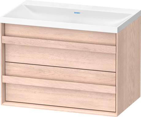 Set c-shaped sospeso, OC4556NH7H70000 Rovere chiaro massello opaco Legno massello, Articoli inclusi nel set: Lavabo c-shaped, Colore ceramica: Bianco satinato, Numero dei fori rubinetteria: 0, Maniglia Rovere chiaro massello, Troppopieno: No, Bordo per la rubinetteria: Sì, Incl. piletta a scarico libero, Incl. tappo in DuroCast, Incl. rubinetteria: No