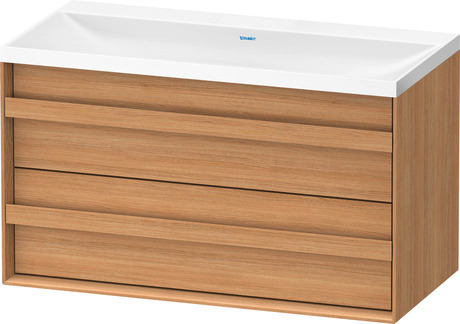 Set c-shaped sospeso, OC4557NH5H50000 Rovere naturale massello opaco Legno massello, Articoli inclusi nel set: Lavabo c-shaped, Colore ceramica: Bianco satinato, Numero dei fori rubinetteria: 0, Maniglia Rovere naturale massello, Troppopieno: No, Bordo per la rubinetteria: Sì, Incl. piletta a scarico libero, Incl. tappo in DuroCast, Incl. rubinetteria: No
