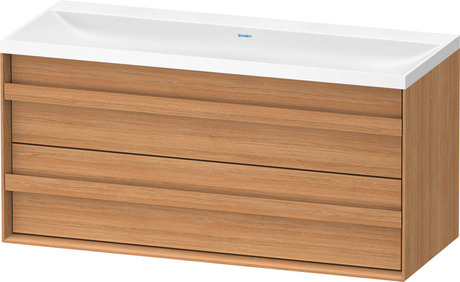 Set c-shaped sospeso, OC4558NH5H50000 Rovere naturale massello opaco Legno massello, Articoli inclusi nel set: Lavabo c-shaped, Colore ceramica: Bianco satinato, Numero dei fori rubinetteria: 0, Maniglia Rovere naturale massello, Troppopieno: No, Bordo per la rubinetteria: Sì, Incl. piletta a scarico libero, Incl. tappo in DuroCast, Incl. rubinetteria: No