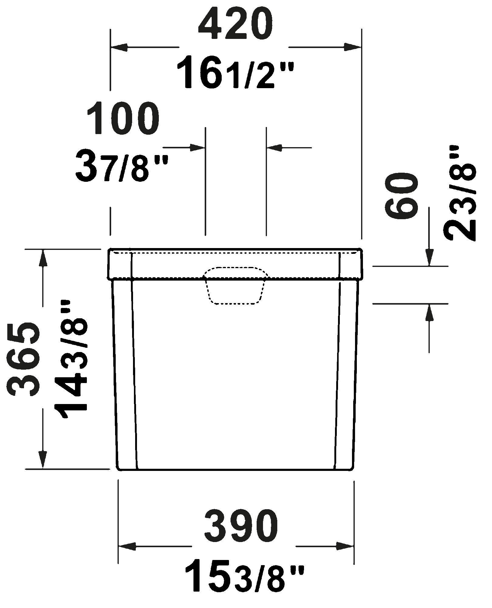 Toilet Tank, 087231