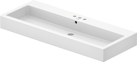 Wall Mounted Sink, 0454120088 White High Gloss, Number of basins: 1 Middle, Number of faucet holes: 3 Middle, Ground