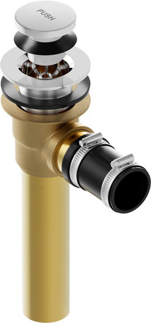 Brass bathtub drain, 792830000000090 Chrome