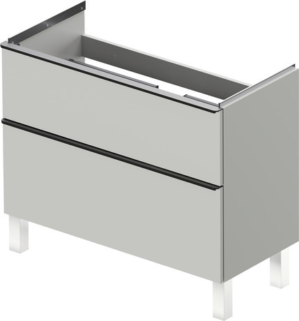 Vanity Cabinet, DE43980BD070000 Concrete Gray Matte Decor, Handle black diamond