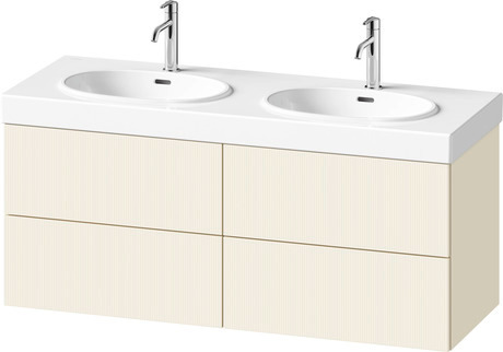 Vanity unit wall-mounted, BA47250JDID0000 Front: Ivory Structured Matt, Decor, Corpus: Ivory Matt, Decor