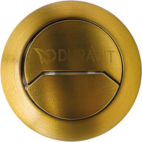 Push Button Flush Actuator, 0076033700 Gold Brushed