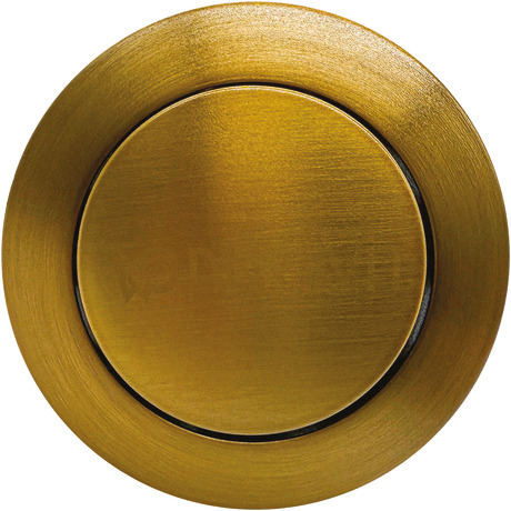 Push Button Flush Actuator, 0076063700 Gold Brushed