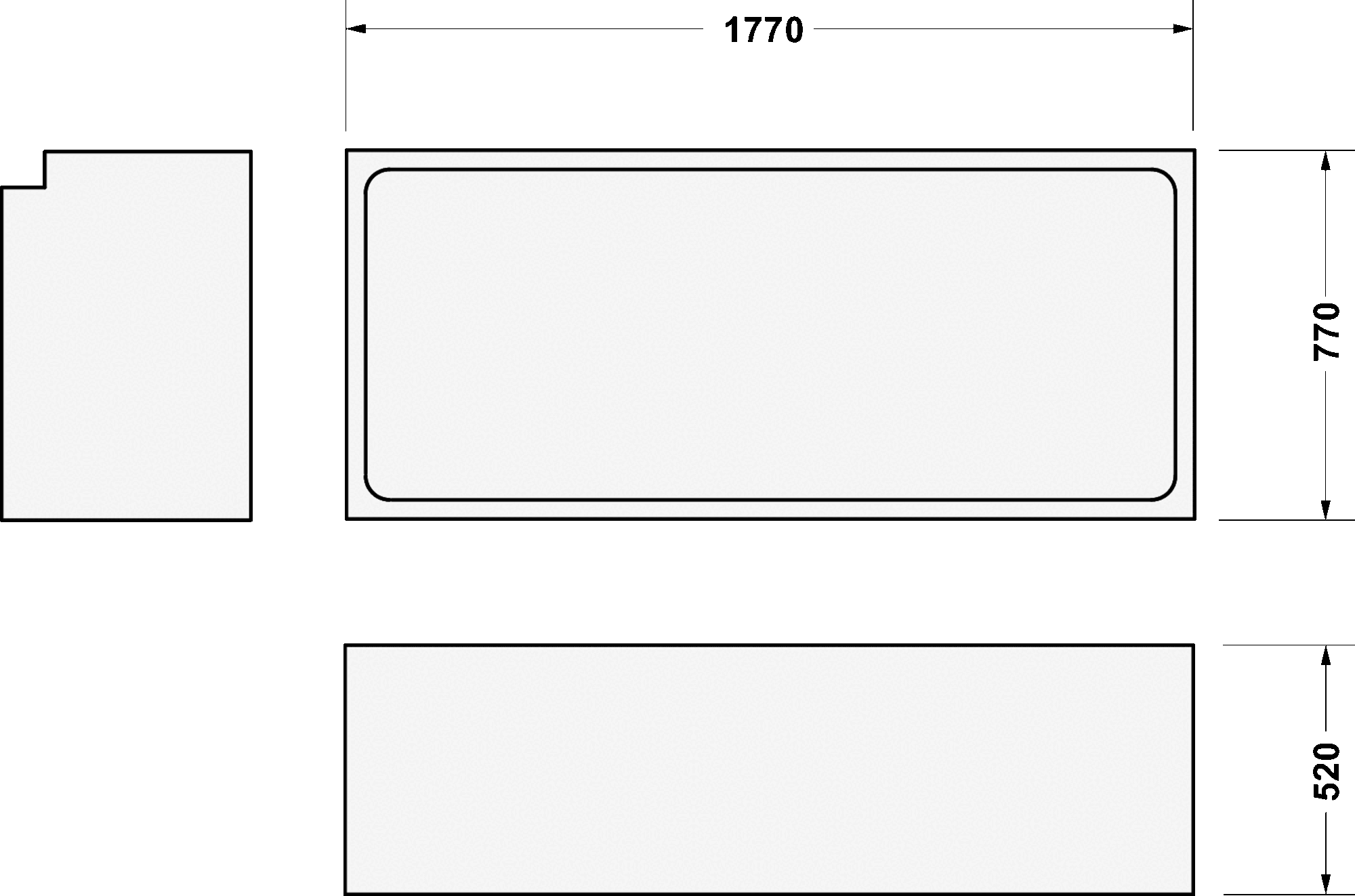 Bathtub support, 790475