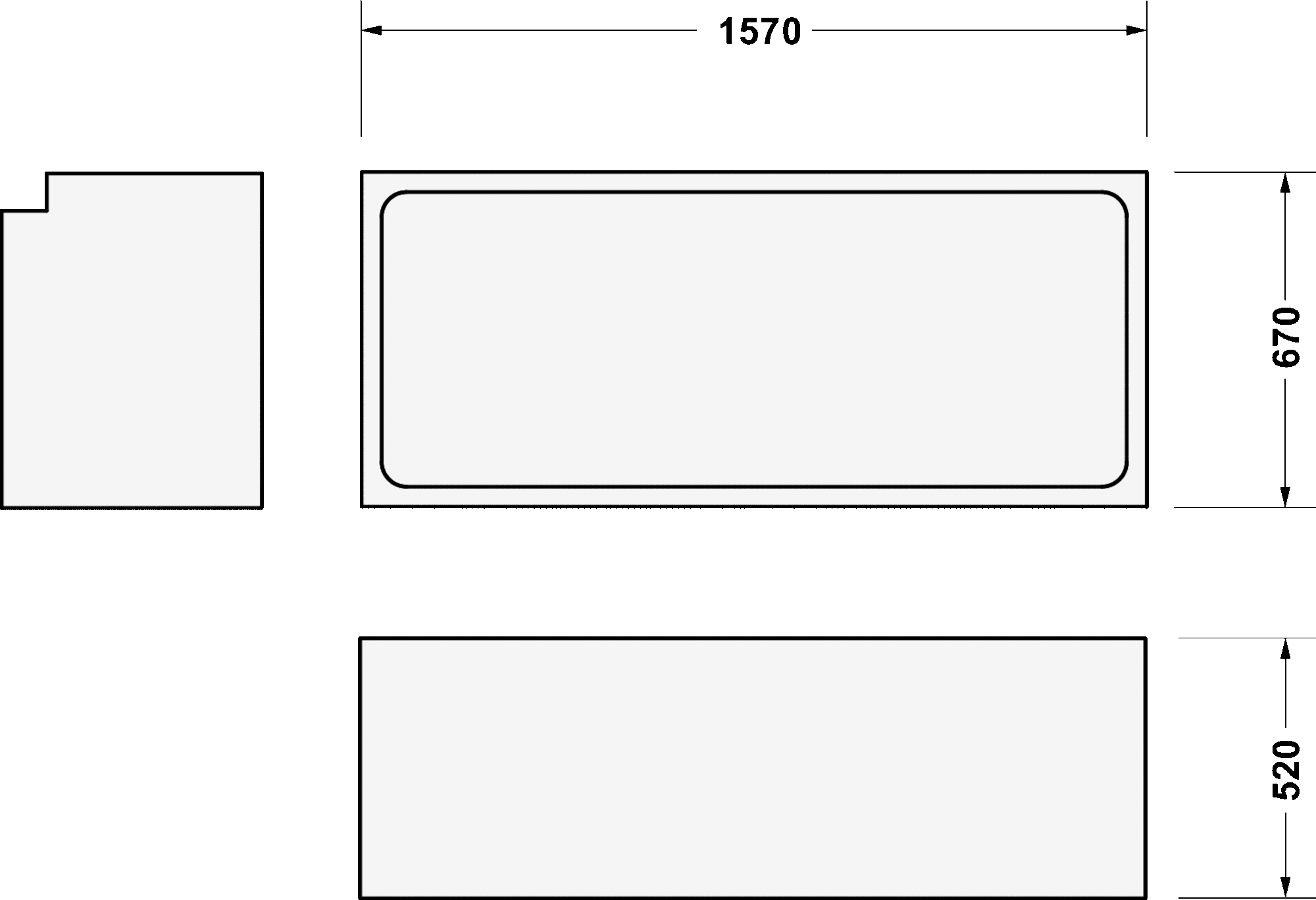 Bathtub support, 790470