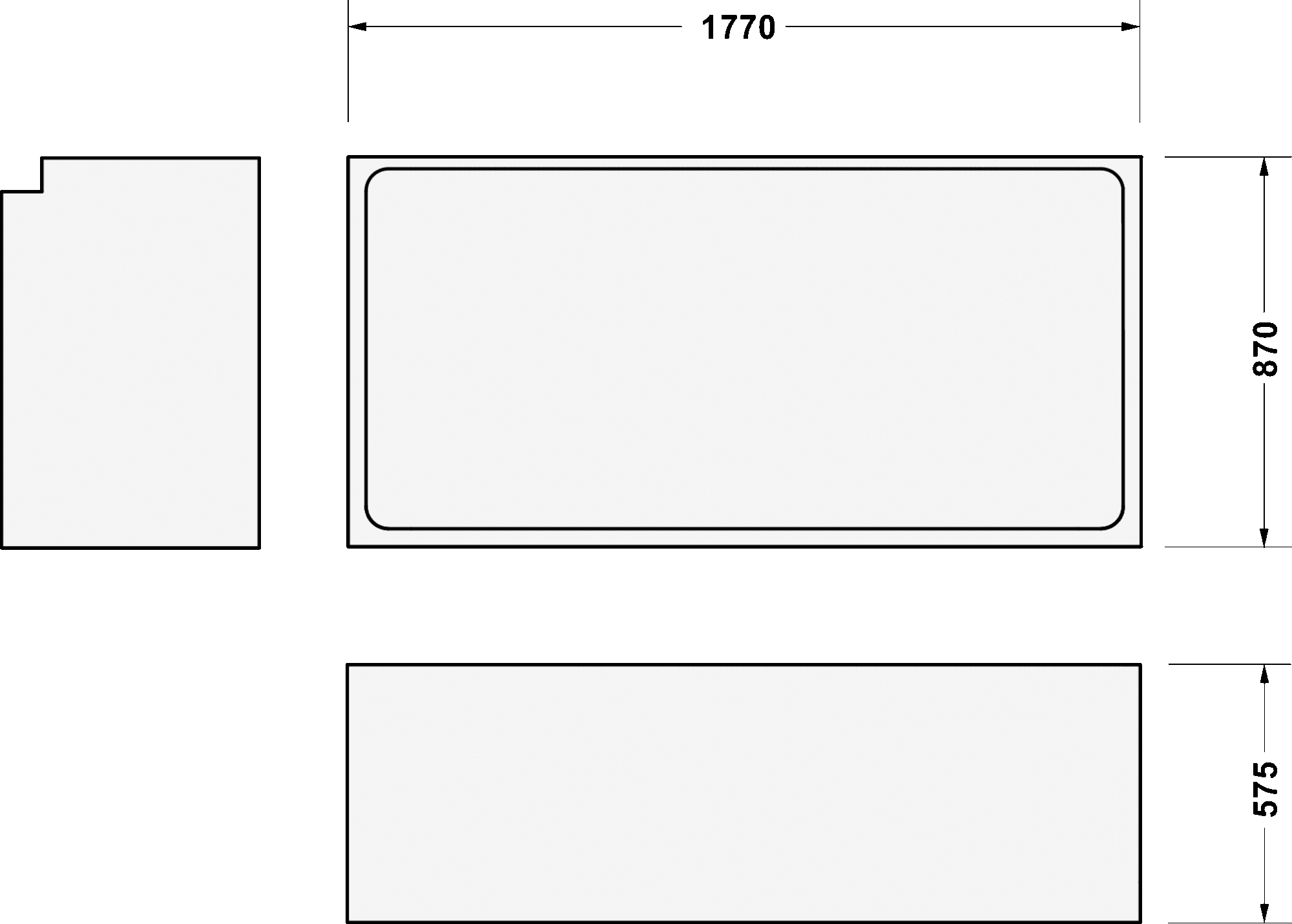 Bathtub support, 790450