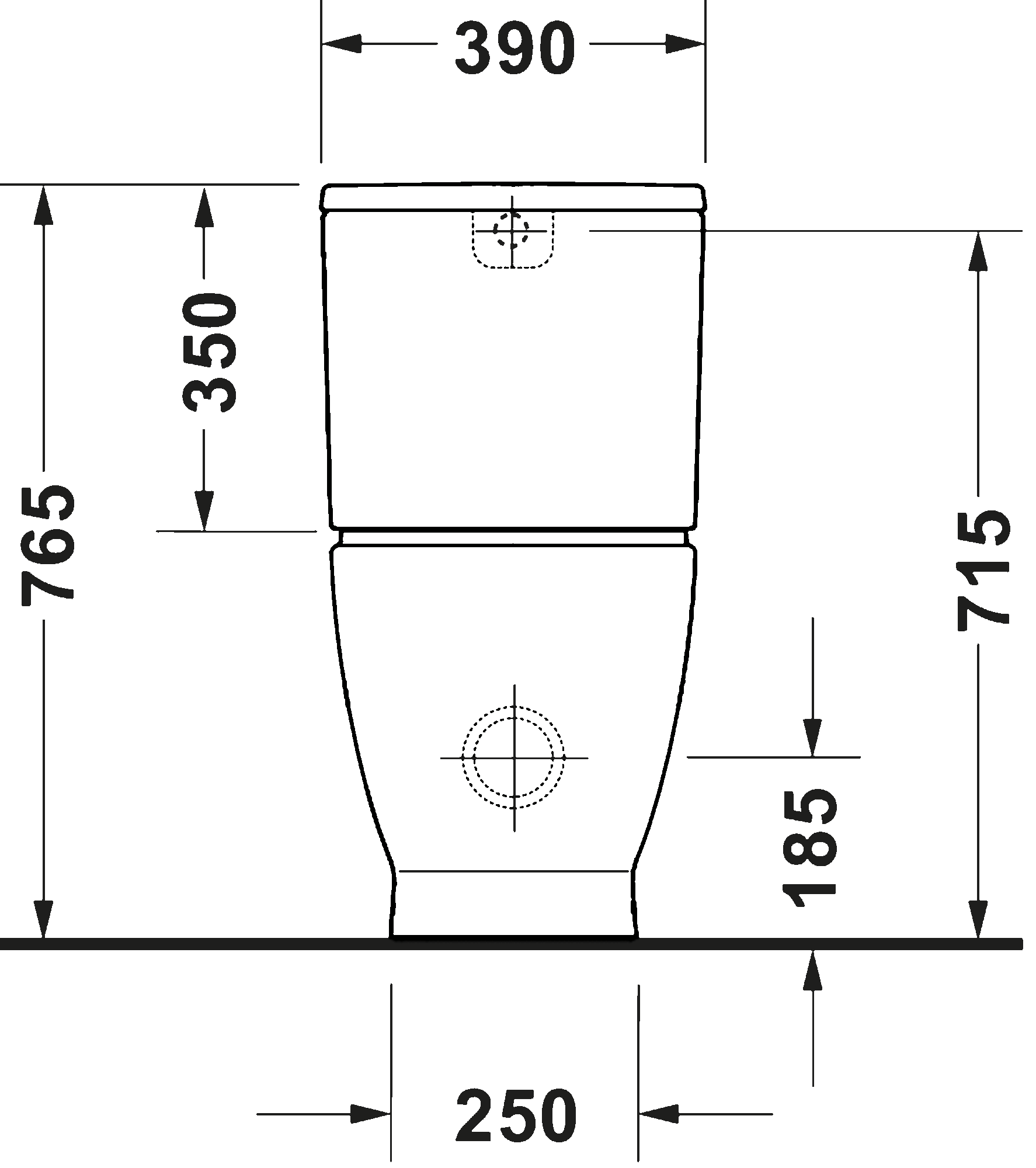 Toilet close-coupled, 206009