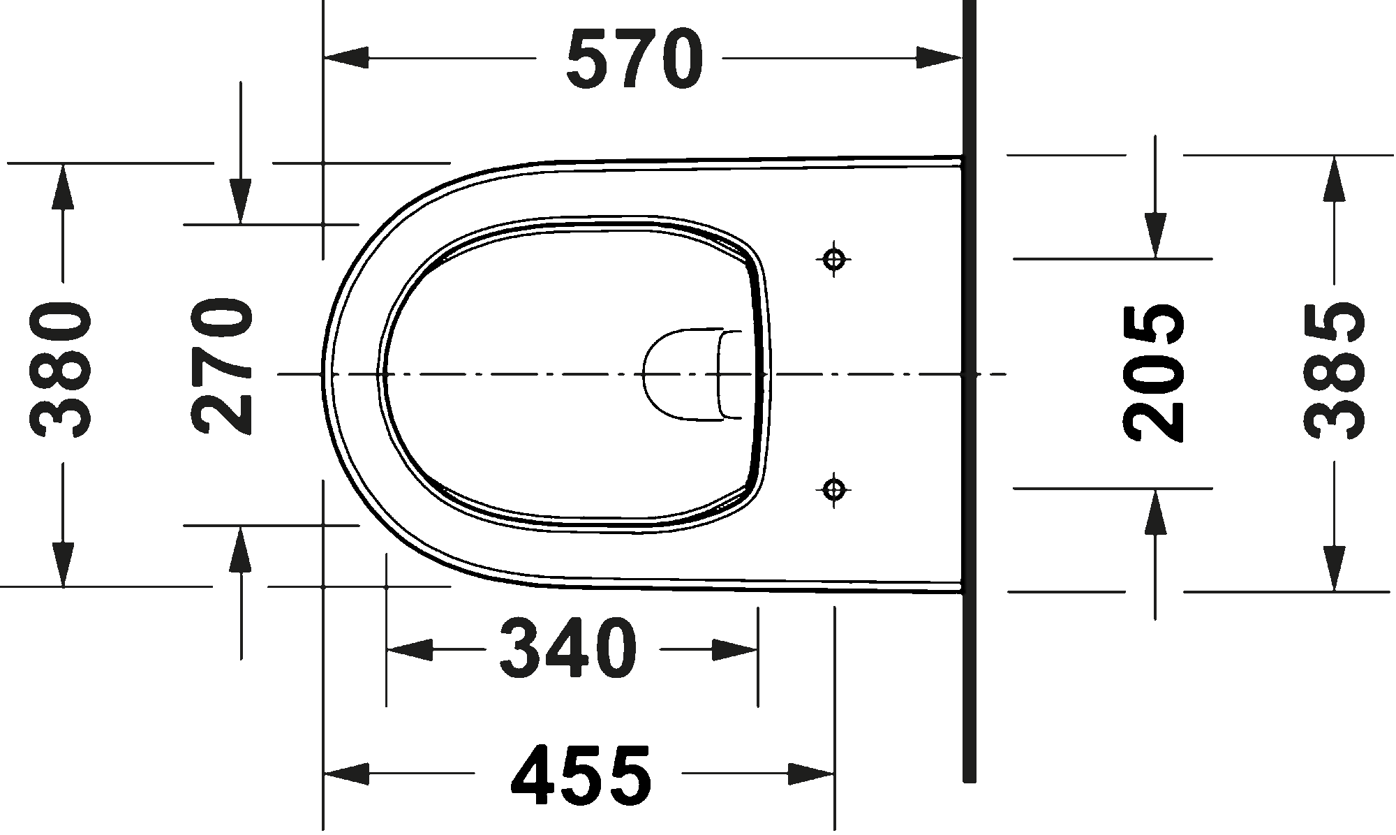 Wall-mounted toilet, 258309