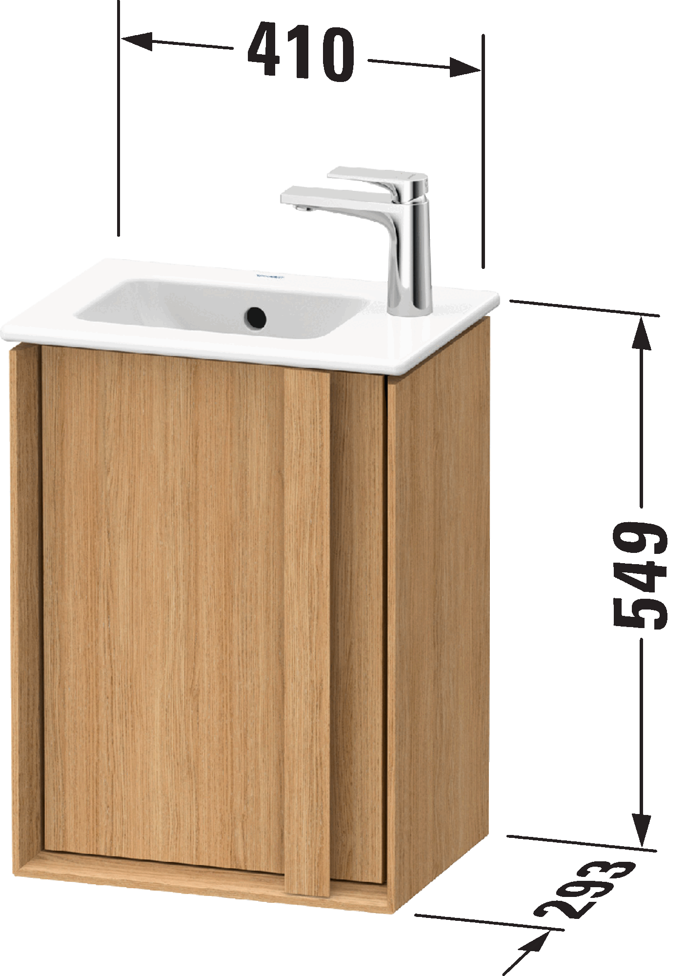 Base sottolavabo sospesa, OC4515 L/R