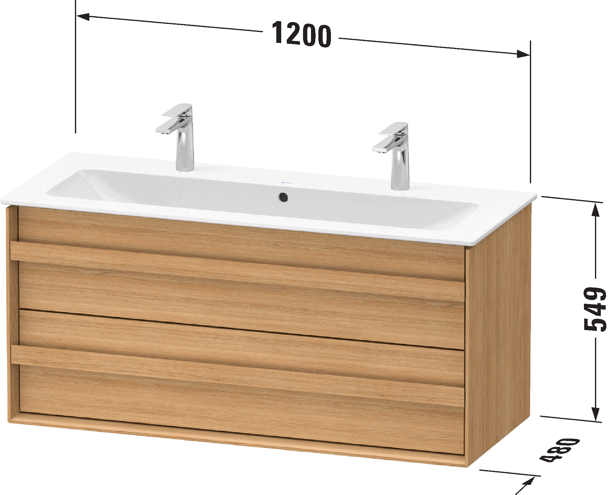 Mueble bajo lavabo suspendido, OC4519