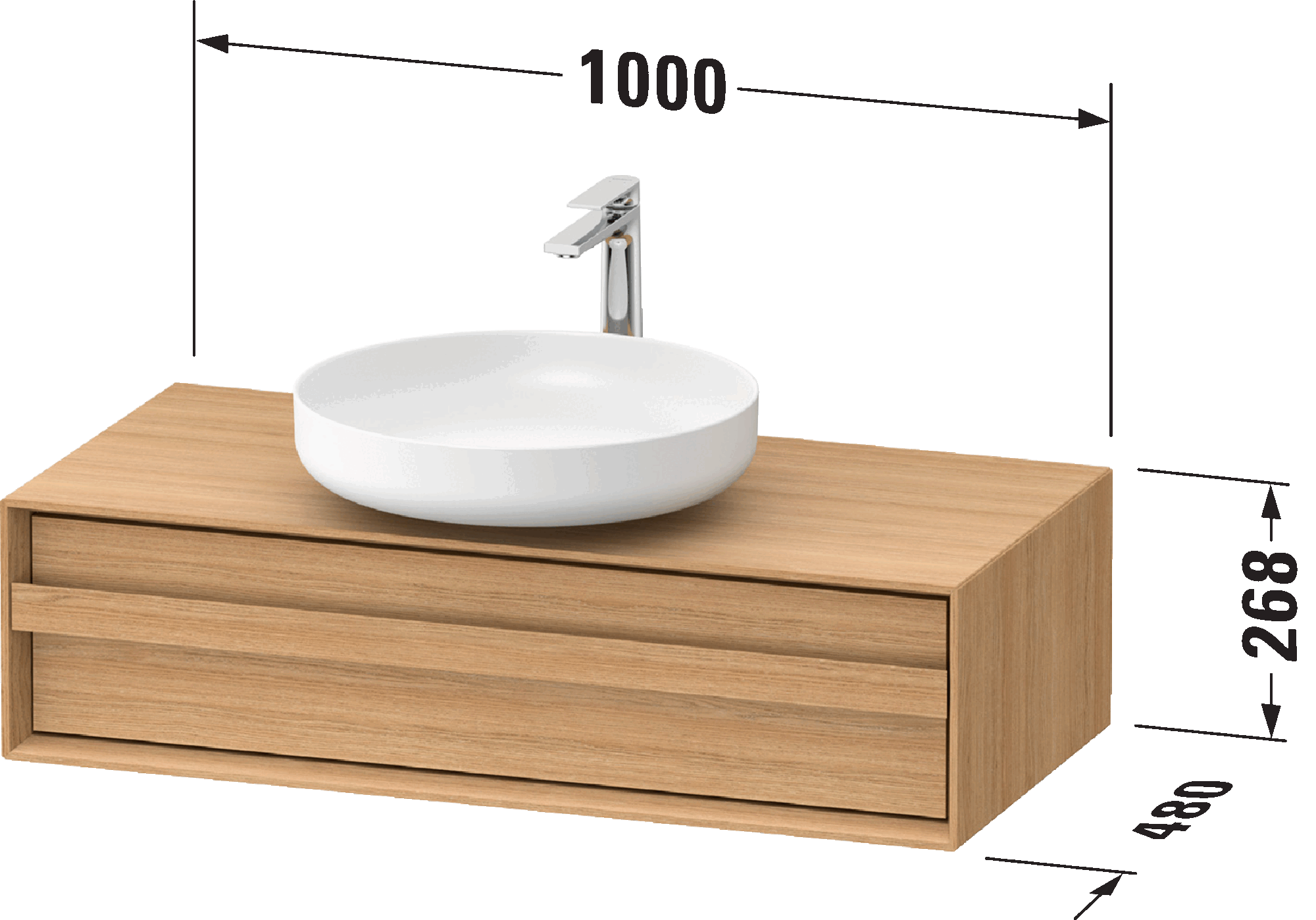 Mueble bajo lavabo para encimera, OC5091