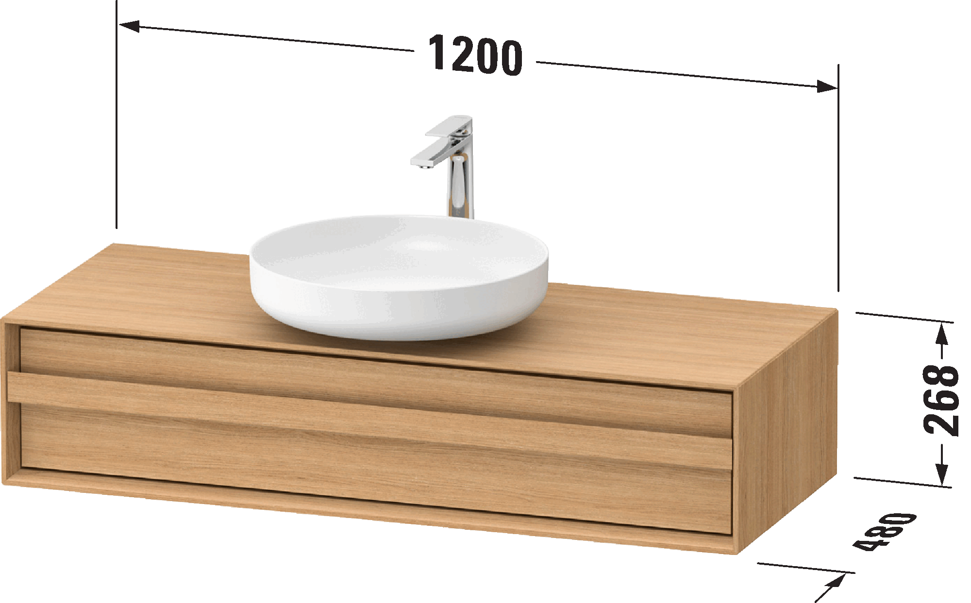 Mueble bajo lavabo para encimera, OC5092