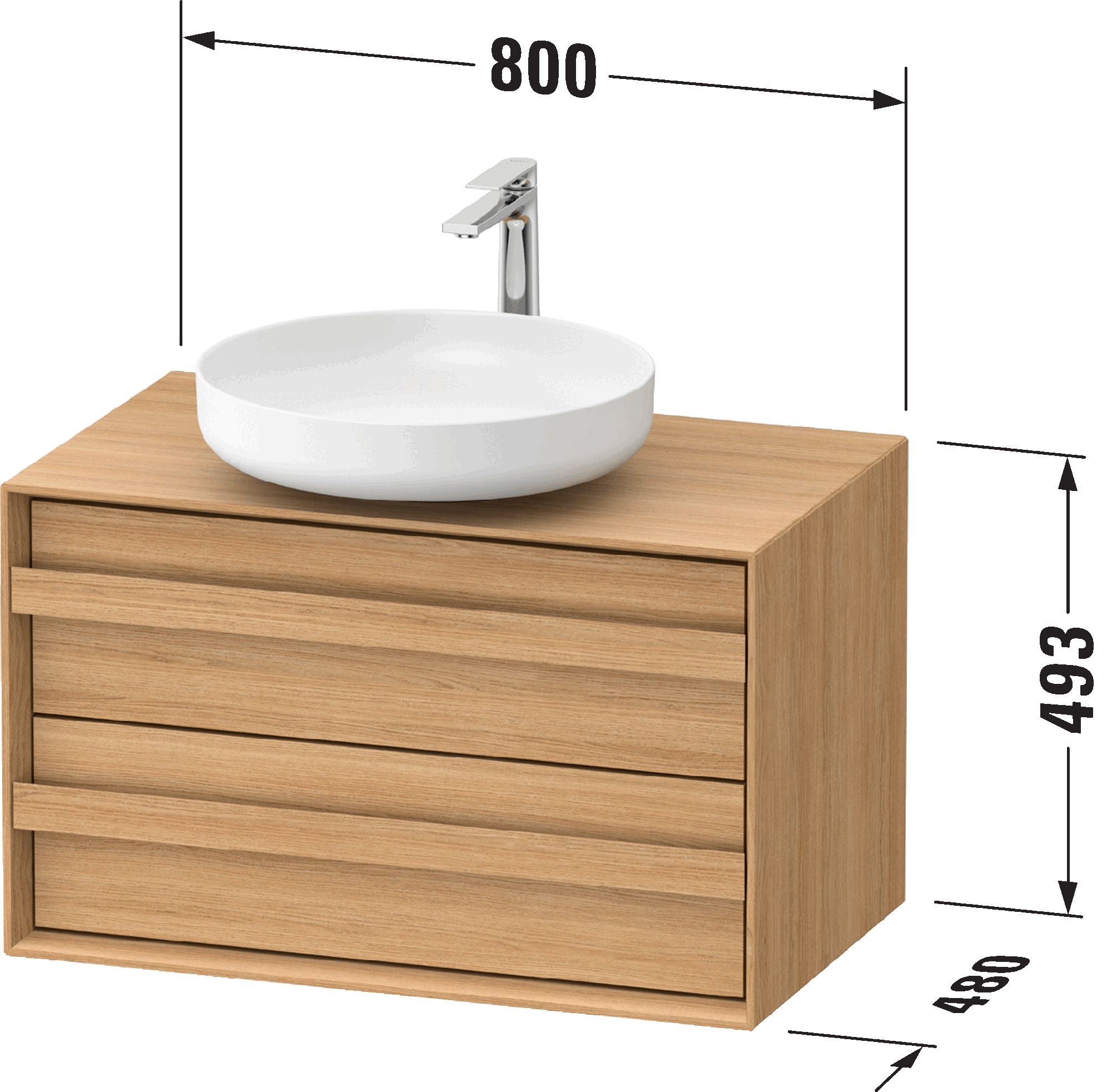 Mueble bajo lavabo para encimera, OC5094