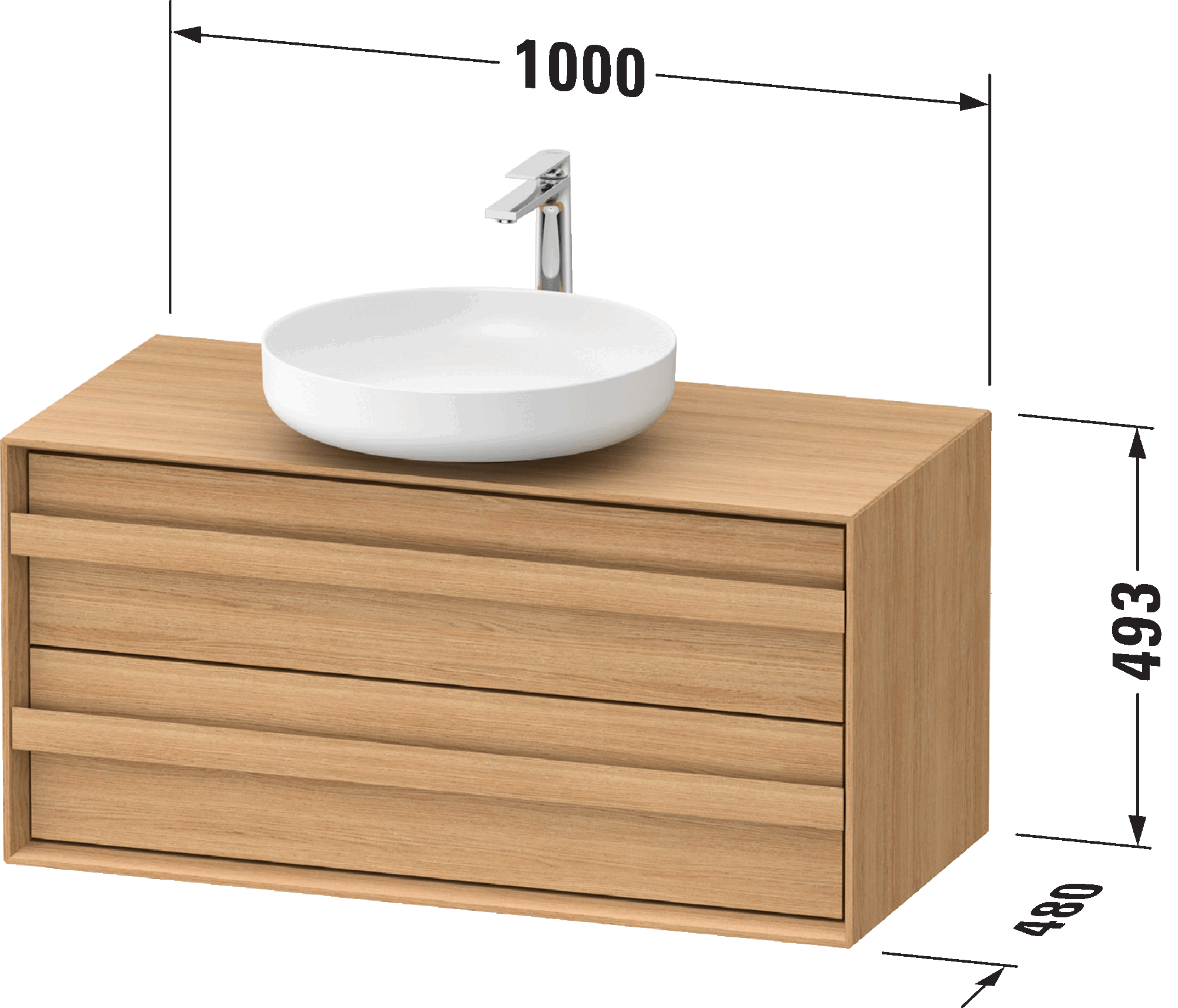 Mueble bajo lavabo para encimera, OC5095