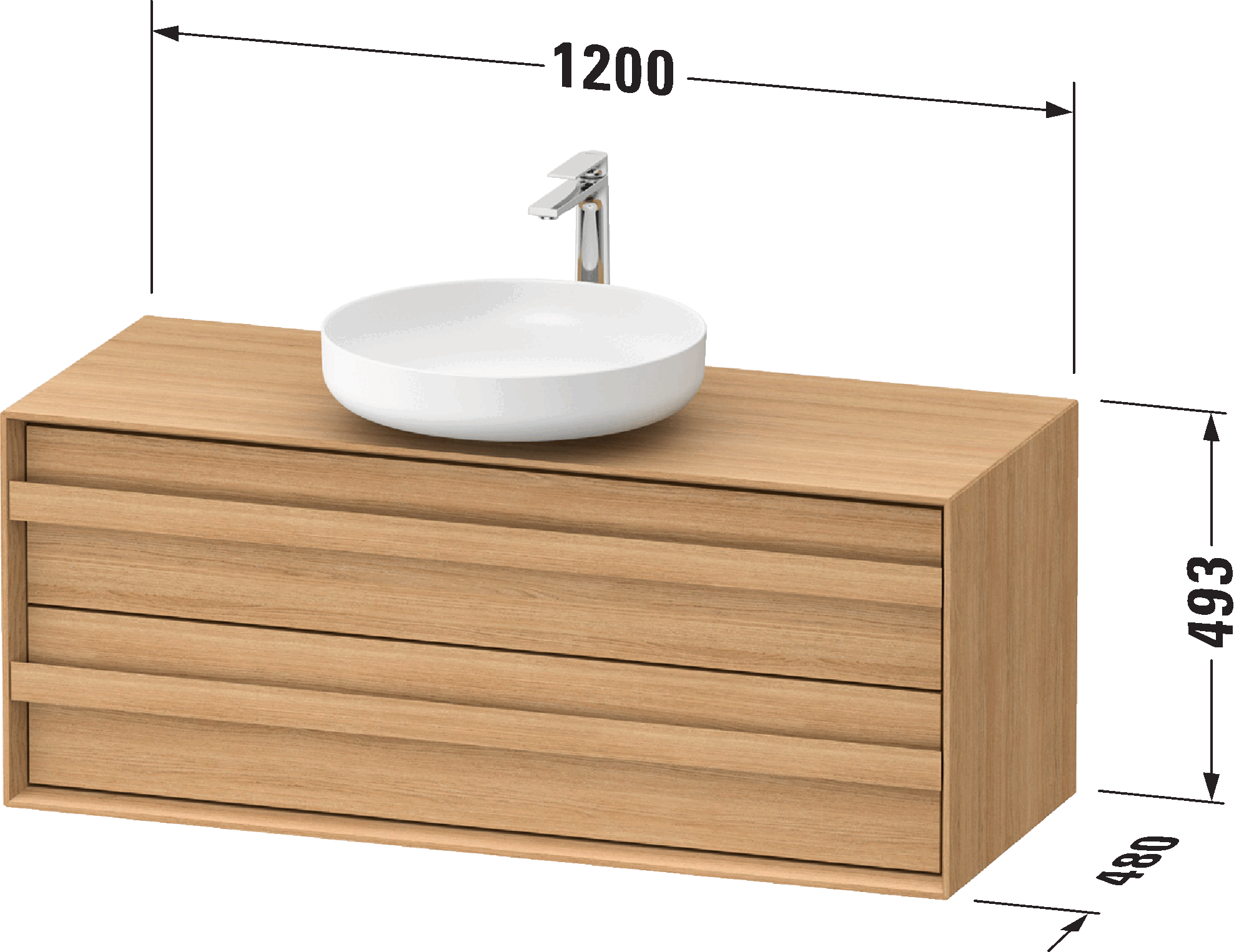 Mueble bajo lavabo para encimera, OC5096