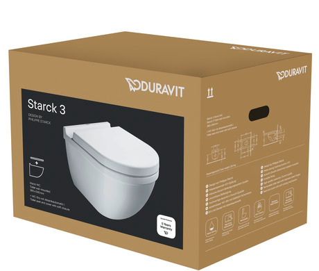 Toilet set wall-mounted, 42250900A1 Packaging dimensions: 401x450x565 mm