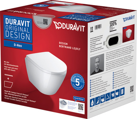 Toilet set wall-mounted, 45880900A1 Packaging dimensions: 400x445x520 mm