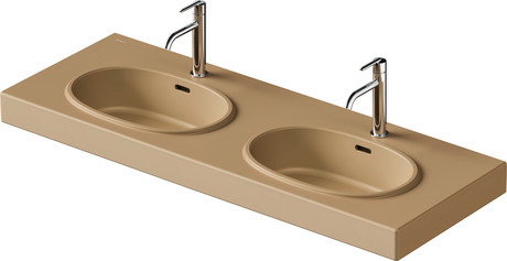 Double washbasin, 241213AM00 Clay terra Matt