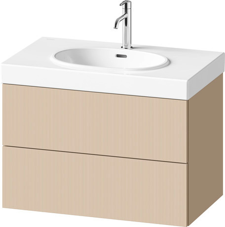 Vanity unit wall-mounted, BA47230JEIE0000 Front: Sand Beige Structured Matt, Decor, Corpus: Sand Beige Matt, Decor