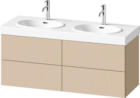 Vanity unit wall-mounted, BA47250JEIE0000 Front: Sand Beige Structured Matt, Decor, Corpus: Sand Beige Matt, Decor
