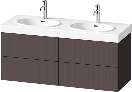 Vanity unit wall-mounted, BA47250JGIG0000 Front: Slate Brown Structured Matt, Decor, Corpus: Slate Brown Matt, Decor