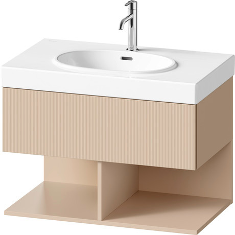 Vanity unit wall-mounted, BA47270JEIE0000 Front: Sand Beige Structured Matt, Decor, Corpus: Sand Beige Matt, Decor