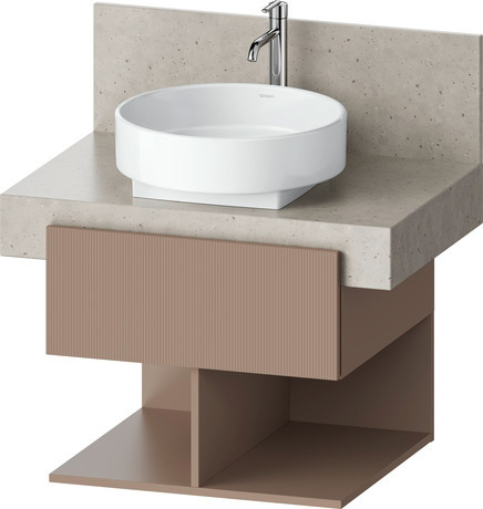 Console vanity unit wall-mounted, BA50420JFIF0000 Front: Umbra Structured Matt, Decor, Corpus: Umbra Matt, Decor