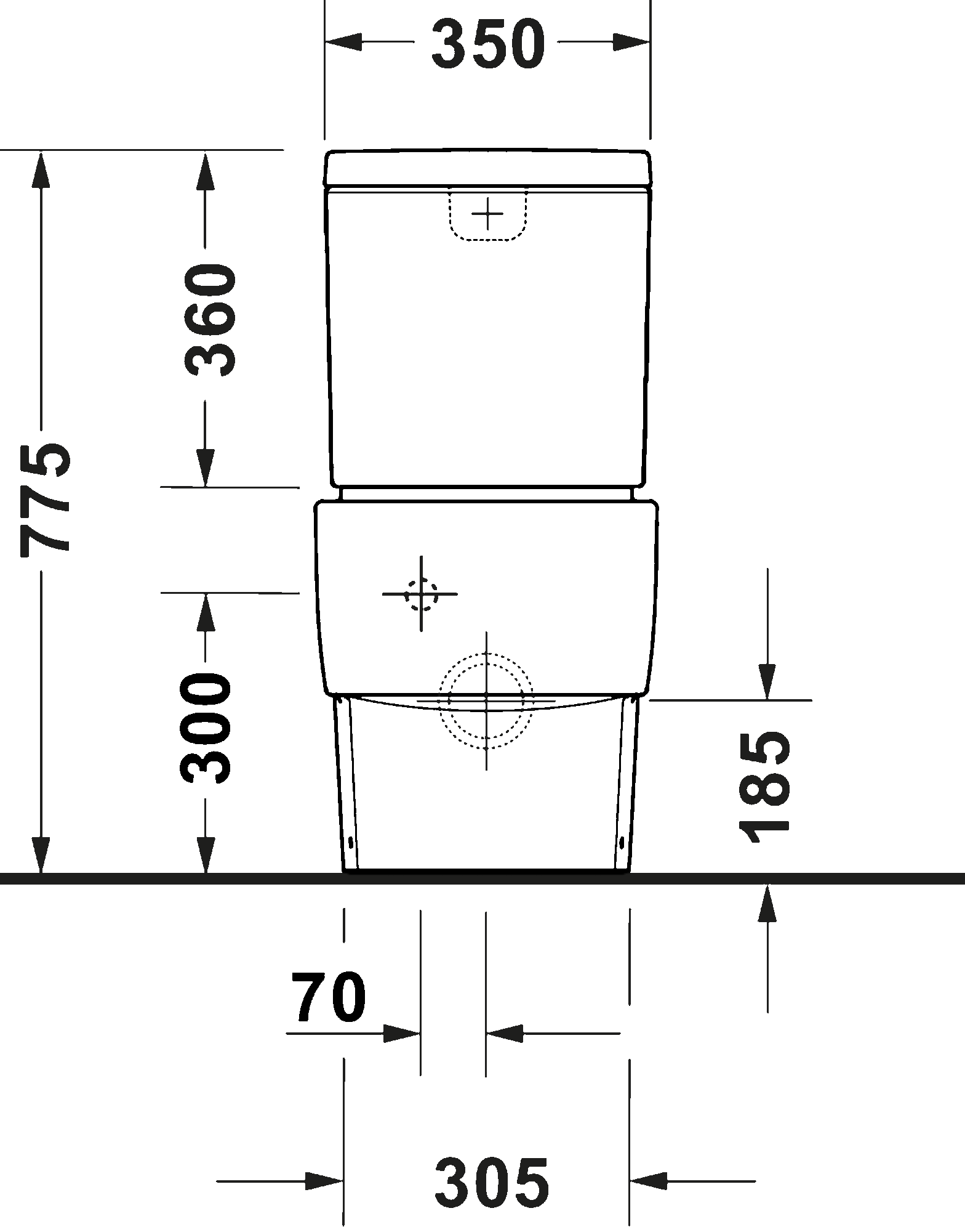 Gulvstående toalett, 207009