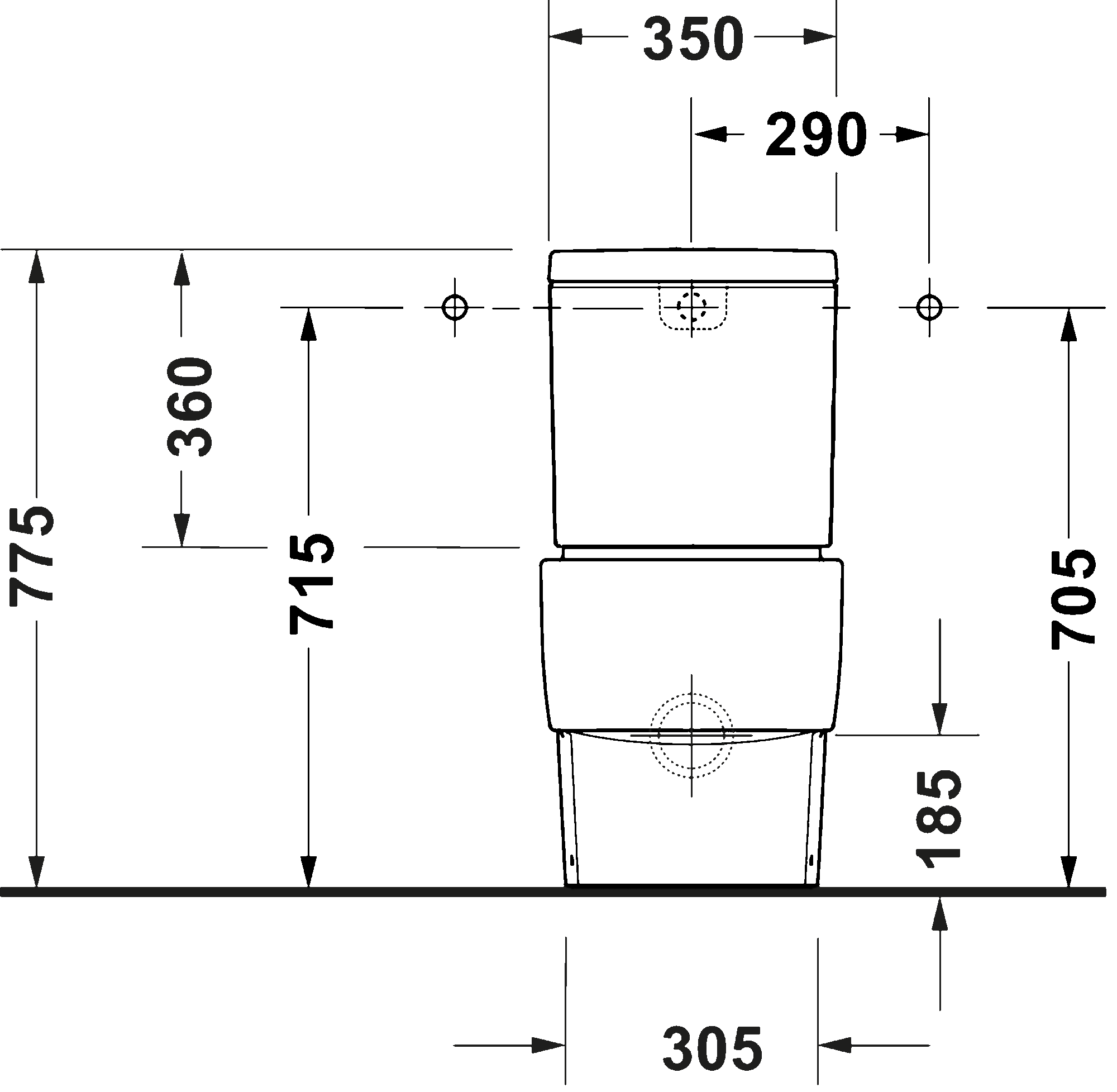 Gulvstående toalett, 207009