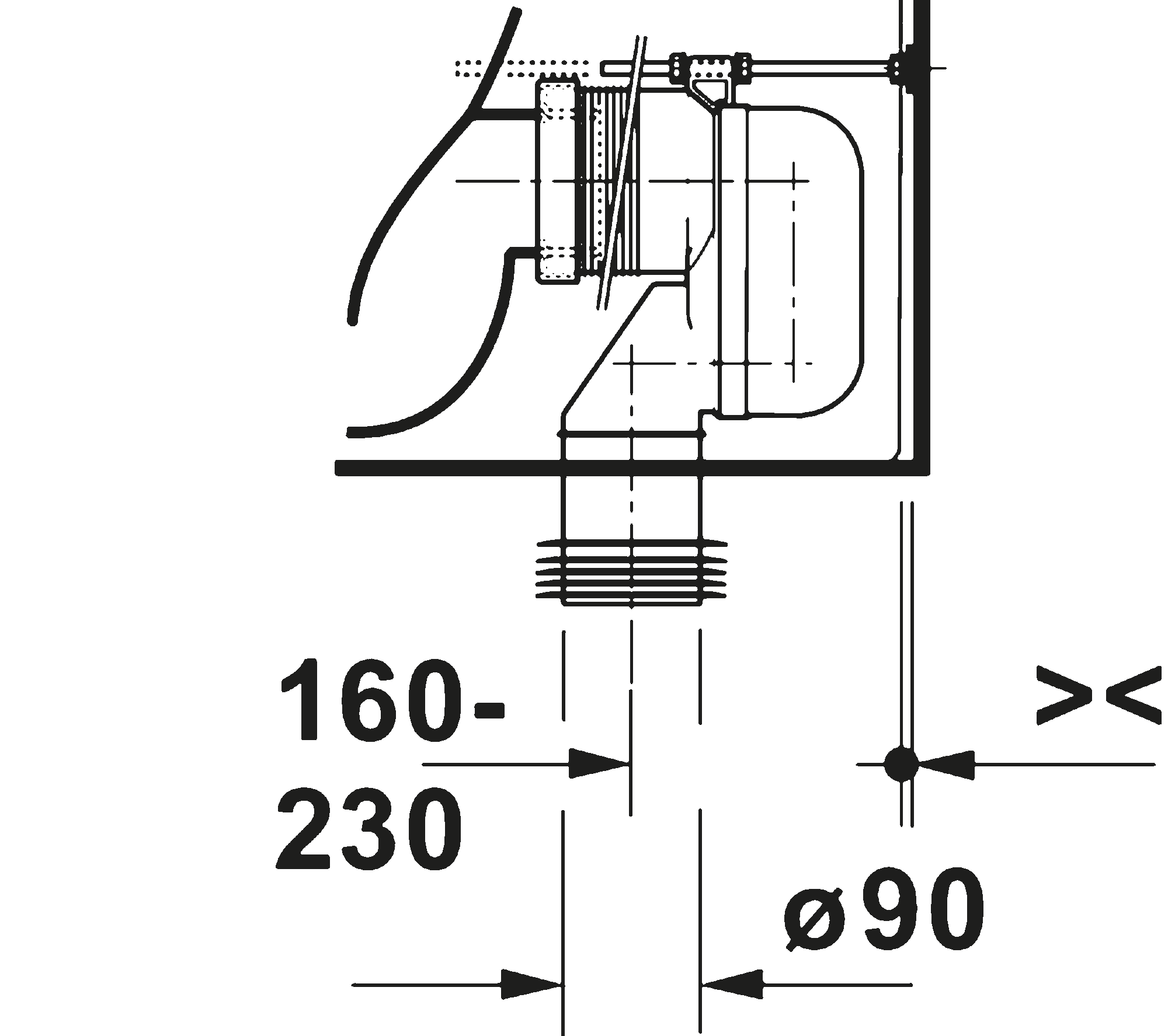 Gulvstående toalett, 207009