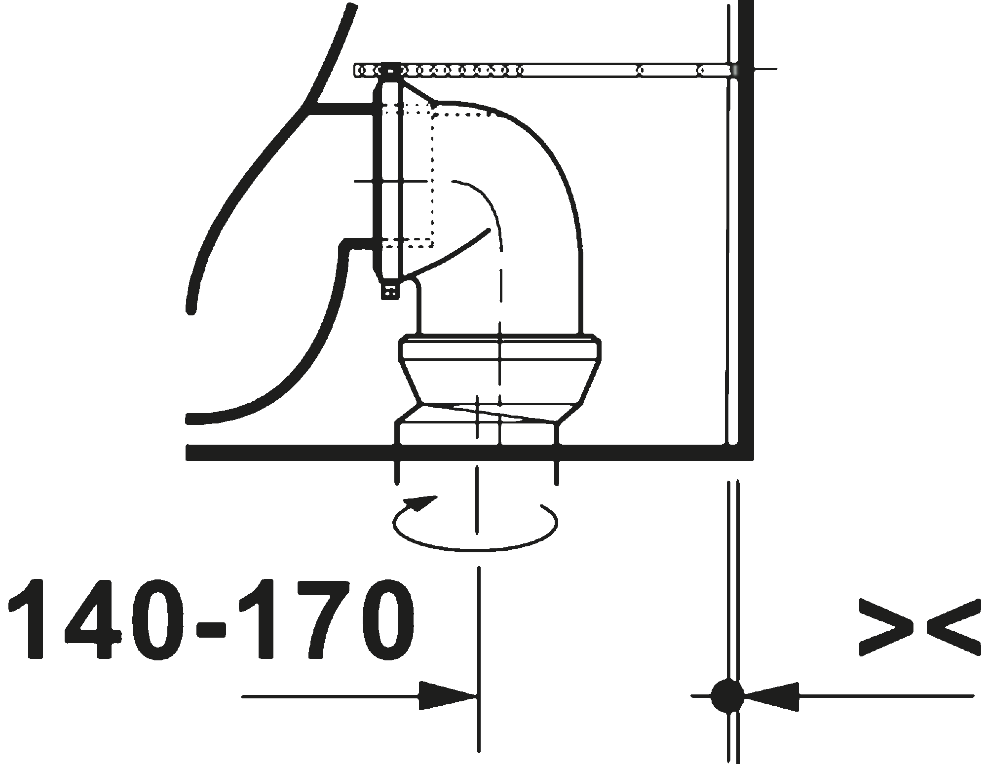 Gulvstående toalett, 207009
