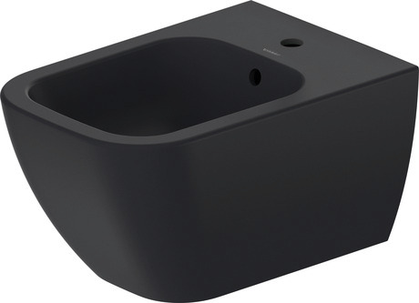 Wall-mounted bidet, 2258151300 Anthracite Matt, Number of faucet holes per wash area: 1