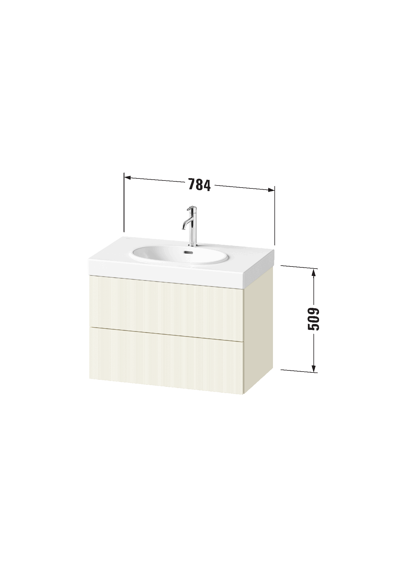 Base sottolavabo sospesa, BA4723