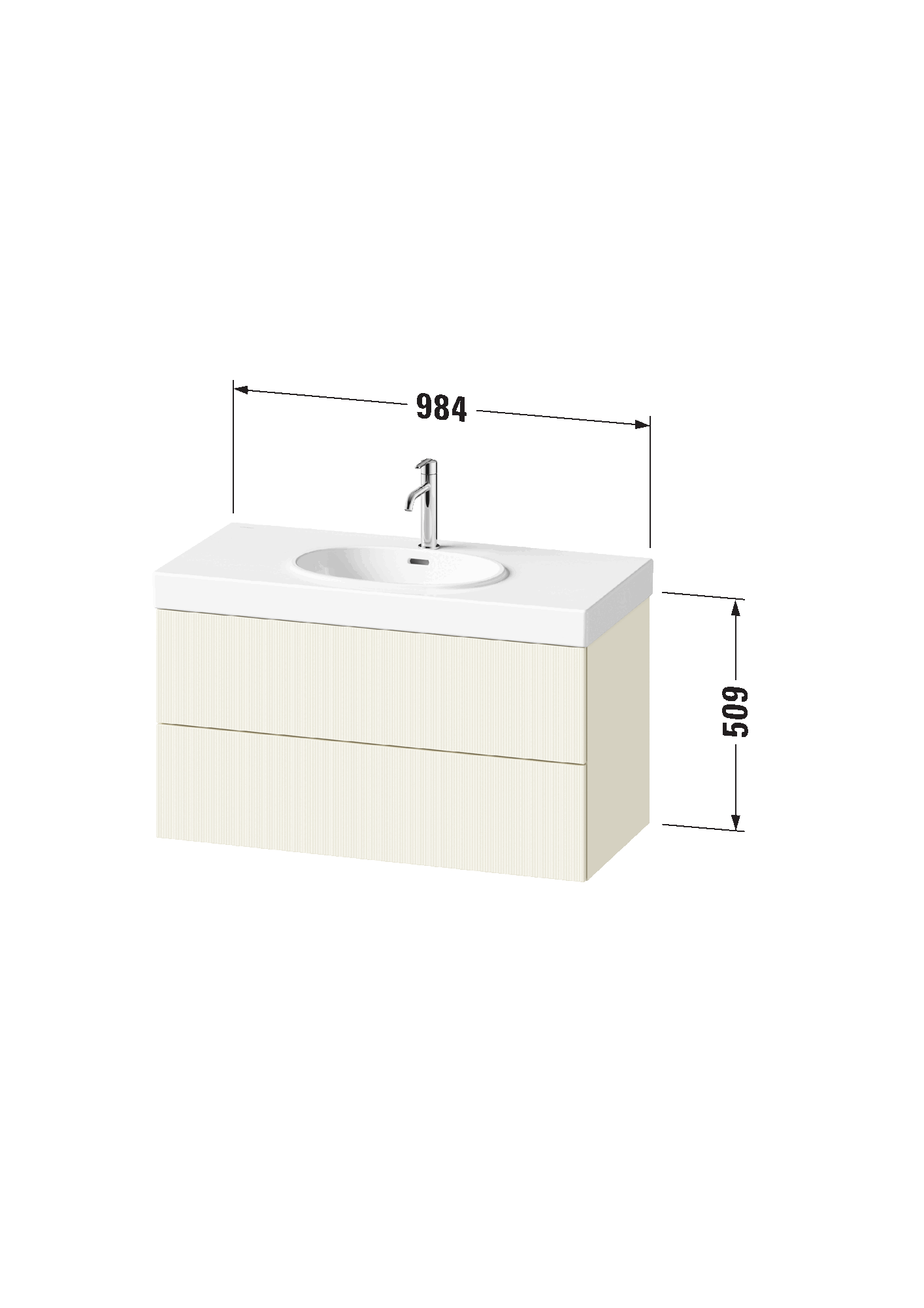 Base sottolavabo sospesa, BA4724