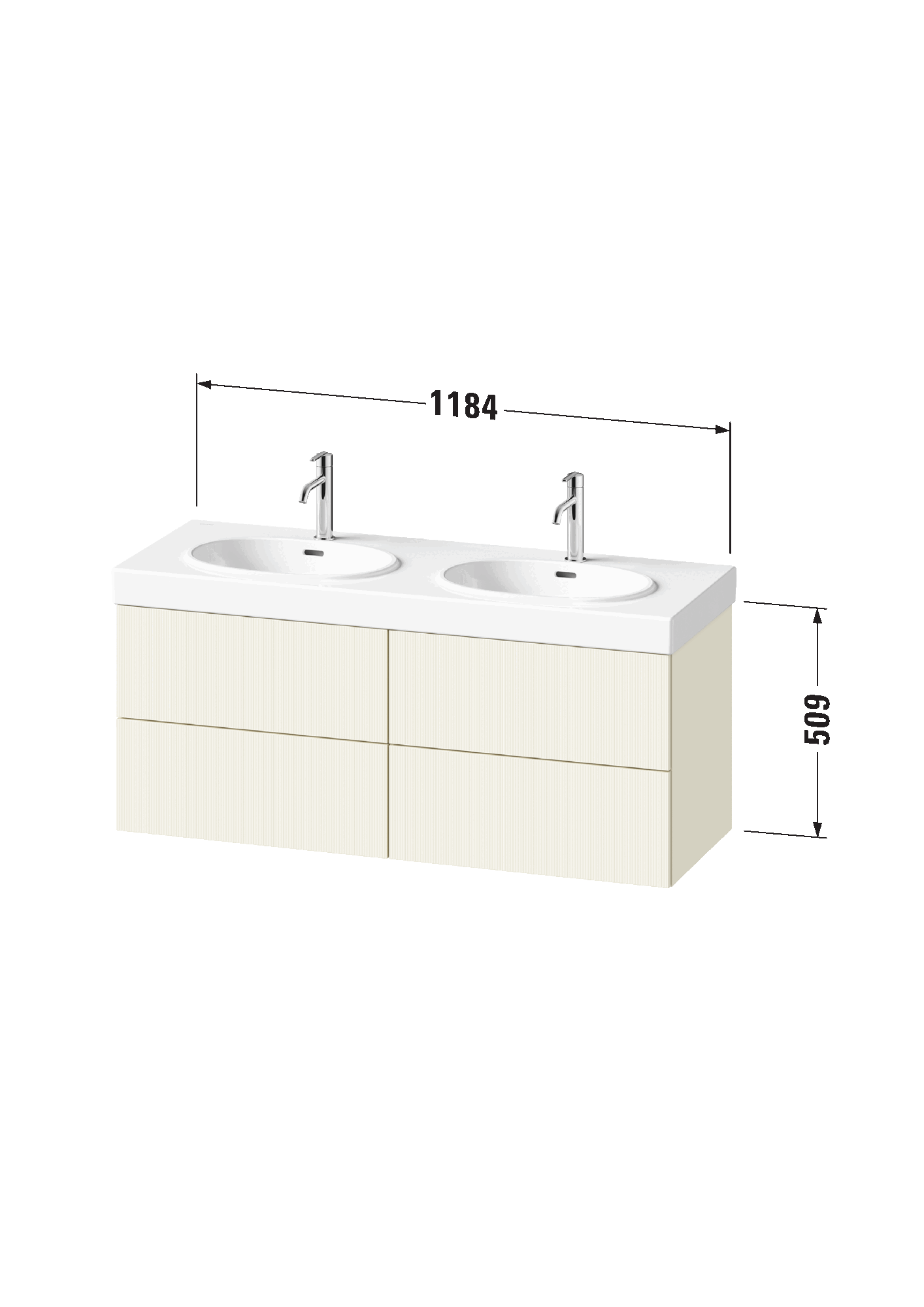 Base sottolavabo sospesa, BA4725
