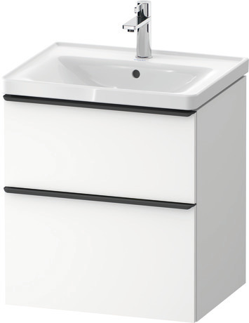 Furniture washbasin with vanity unit, DE0147018180000 White Matt Decor, Set article: Washbasin, Vanity unit wall-mounted, Article no.: 2367600000, DE4359018180000, Rectangular, Number of basins: 1, Square, Number of drawers: 2, Number of washing areas: 1Middle, Matt, Number of drawers: 2